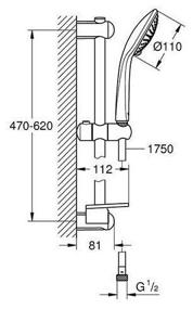 img 3 attached to Душевой гарнитур Grohe Euphoria Mono 27266001,