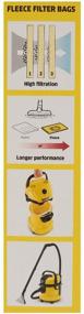 img 1 attached to KARCHER dust bags 2.863-314.0, white/black, 4 pcs.