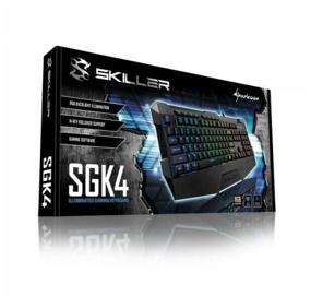 img 2 attached to Sharkoon Skiller SGK4 Gaming Keyboard (Rubber Caps, RGB Backlit, USB)