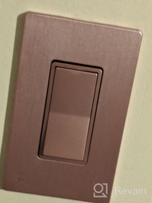 img 1 attached to 🏠 ENERLITES Elite Series Screwless Decorator Wall Plate Child Safe Outlet Cover, Gloss Finish, Unbreakable Polycarbonate Thermoplastic, SI8831-BNK, Brushed Nickel - Enhanced Safety and Style for your Home review by Justin Cranford