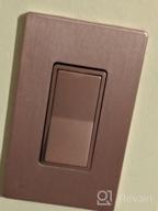 img 1 attached to 🏠 ENERLITES Elite Series Screwless Decorator Wall Plate Child Safe Outlet Cover, Gloss Finish, Unbreakable Polycarbonate Thermoplastic, SI8831-BNK, Brushed Nickel - Enhanced Safety and Style for your Home review by Justin Cranford