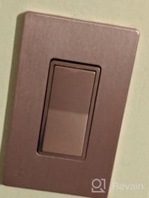 img 7 attached to 🏠 ENERLITES Elite Series Screwless Decorator Wall Plate Child Safe Outlet Cover, Gloss Finish, Unbreakable Polycarbonate Thermoplastic, SI8831-BNK, Brushed Nickel - Enhanced Safety and Style for your Home