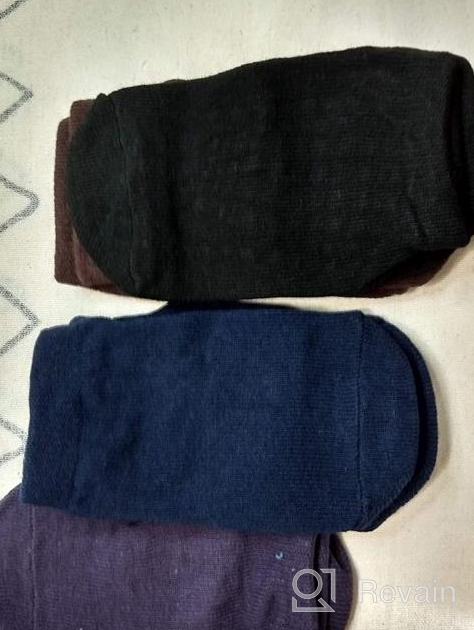 img 1 attached to 🧦 Premium Non-Slip Indoor Trampoline Socks: Stay Safe and Comfortable with Sticky Grip Floor Anti-Skid Socks, Yoga Rubber Bottom, and Breathable Cotton Material - 4 Pairs review by Cody Howard