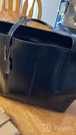 img 1 attached to Stylish Genuine Leather Tote Bag For Women - Covelin Soft Hot Handbag Shoulder Bags review by Demian Shah
