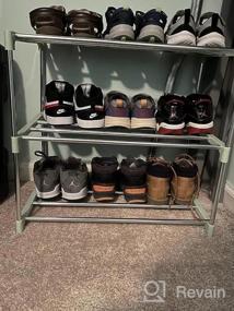 img 6 attached to Xerhnan 3-Tier Stackable Small Shoe Rack: Lightweight Storage For Entryway, Hallway & Closet (Black)