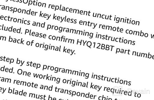 img 1 attached to Unlock Your Lexus With KeylessOption Keyless Entry Remote Fob & Uncut Master Ignition Key Blade For RX330, RX350, RX400H, RX450H - Compatible With HYQ12BBT review by Kelz Dixon