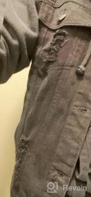 img 5 attached to LONGBIDA Men'S Denim Vest Sleeveless Ripped Slim Fit Distressed Jean Jacket
