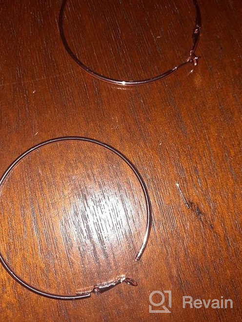 img 1 attached to Cocadant Set of 3 Big Hoop Earrings for Women with Sensitive Ears - Stainless Steel in 14K Gold, Rose Gold, and Silver Plating review by Tommie Lawson