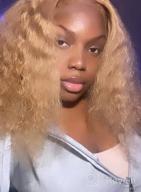 img 1 attached to BLY Lace Front Wigs Human Hair Pre Plucked 180% Density 22 Inch Straight 13X4 T Part Lace Frontal Wigs For Black Women Knots Bleached Natural Color review by Fred Boals