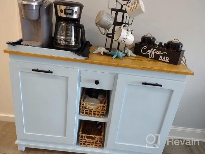 img 1 attached to Create A Rustic Coffee Station With Our Wood Organizer Box And Coffee Bar Accessories - Keep Countertops Tidy And Coffee Pods Handy review by Douglas Hall