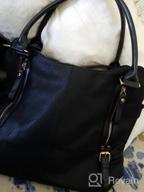 img 1 attached to Plambag Women Tote Bag Handbags Hobo Shoulder Faux Leather Purse Shopping Bags review by Joseph Campos