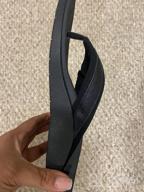 img 1 attached to V.Step Orthopedic Leather Flip Flops With Arch Support For Plantar Fasciitis - Men And Women'S Adjustable Sandals In Black review by Joel Norfork