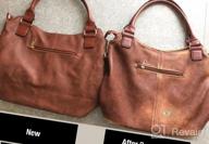 img 1 attached to Plambag Women Tote Bag Handbags Hobo Shoulder Faux Leather Purse Shopping Bags review by Phillip Samuel