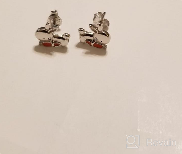 img 1 attached to 🐰 Bunny Necklace and Earrings Set for Women and Girls - 925 Sterling Silver Rabbit Pendant with Love Message: Cute Animal Jewelry, Ideal Birthday Gift review by Tony Guernsey