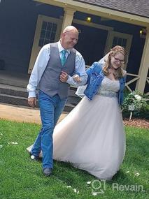 img 6 attached to Lovful Bridal Belt: Crystal Beaded & Rhinestone Sash For Wedding Dress