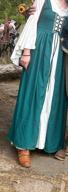 img 1 attached to Mythic Renaissance Medieval Irish Costume Over Dress & Chemise Set (XXS/XS, Black) review by Darryl Montagna