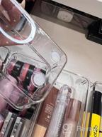 img 1 attached to 25-Piece Clear Plastic Drawer Organizers: Non-Slip Trays For Makeup, Jewelry, Office & More! review by Mike Travers