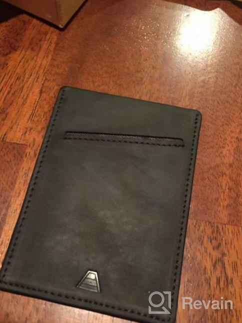 img 1 attached to Andar Minimalist Leather Wallet with Pocket for Essential Carry review by John Lewis