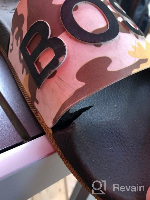 img 1 attached to 👞 HUGO BOSS Mens Slide Sandals: Stylish Men's Shoes for Casual and Athletic Wear review by Richard Gaines