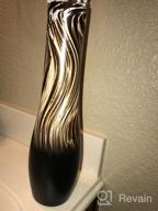 img 1 attached to Roro 14 Inch Handmade Tear-Drop Mango Wood Vase With Oil Swirl Stain review by Leonard Henry