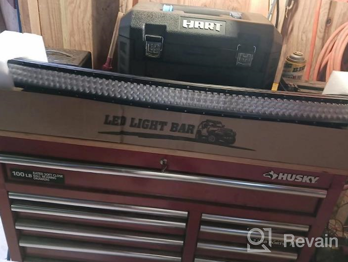 img 1 attached to 🚜 GOOACC 42-Inch 240W Curved LED Light Bar for Trucks ATV UTV Boat Off-Road, Flood Spot Combo Beam Driving Lamp, Work Lights with 5-Pin Rocker Switch Wiring Harness Kit - 2 Years Warranty review by Dan Deng