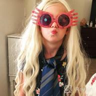 img 1 attached to Harry Potter Luna Lovegood Spectrespecs Costume Glasses For Kids & Adults review by Darius Early