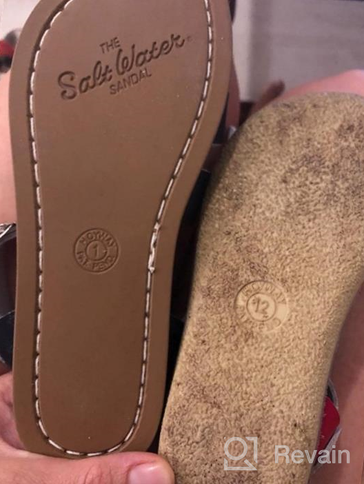 img 1 attached to Sun-san Surfer Flat 🏄 Sandal: Comfortable Unisex-Child Salt Water Sandals review by Eddie Kittylovin