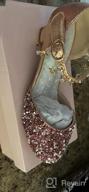 картинка 1 прикреплена к отзыву Блестящие туфли на каблуке с кристаллами и цветочной лентой для девочек - идеальный вариант для вечеринок, свадеб и праздников - отлично подходят для детей и малышей. от Samuel Lewis