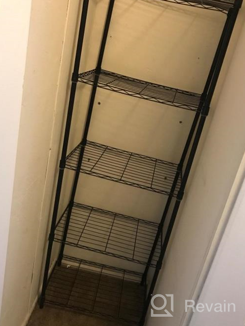 img 1 attached to Organize Your Home With HOMEFORT'S 5-Tier Wire Shelving Unit - The Perfect Pantry, Closet, And Kitchen Solution! review by David Cash