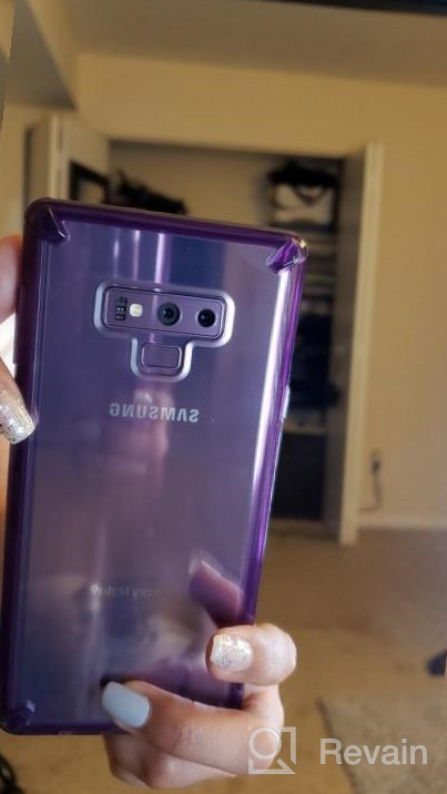 img 1 attached to Shockproof Galaxy Note 9 Case - Ringke Fusion Transparent Phone Cover For Maximum Protection (Smoke Black) review by Roberto Smith