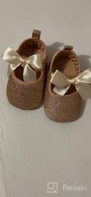 img 6 attached to Adorable Anti-Slip Mary Jane Flats For Baby Girls - Perfect For Princesses, Weddings, And Dress-Up