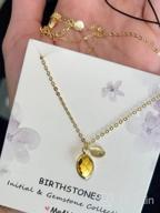 img 1 attached to Dazzle With The Me&Hz Birthstone Necklace: A Chic And Personalized Gift Idea For Women And Girls review by Steven Hanson