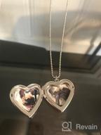 img 1 attached to 👧 YOUFENG Lockets Necklace - Stylish Girls' Jewelry for Pictures review by Candace Hennessy