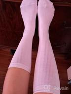 img 1 attached to Leotruny 3 Pairs Women'S Cotton Opaque Knee High Socks review by Rebecca Vattikuti