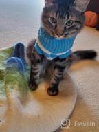 img 1 attached to Soft And Warm Striped Sweaters For Cats And Small Dogs - High Stretch Knitwear For Male And Female Kitties review by Mike Steeg