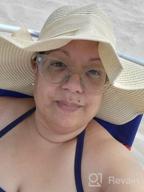картинка 1 прикреплена к отзыву Women'S Foldable Floppy Sun Hat, Wide Brim UV Protection Straw Beach Cap For Summer от Robert Johnson