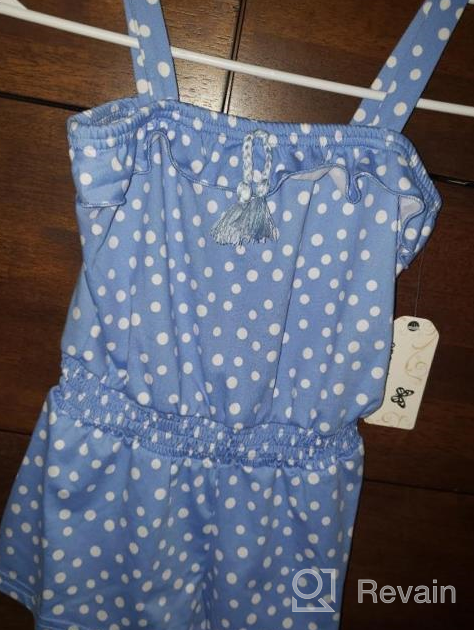 img 1 attached to One Step Up: Trendy Printed Girls' Jumpsuits & Rompers for Fashionable Little Ones! review by Dwayne Quarles