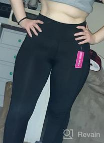 img 6 attached to High Waisted Crop Yoga Pants With Tummy Control And Pocket For Women'S Workout And Running