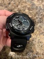img 1 attached to Kids Digital Sport Watch: Waterproof Outdoor Watches for 👧 Boys and Girls with Alarm Stopwatch - Quartz Wrist Watch review by James Hounds