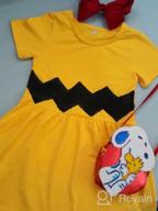 img 1 attached to 👗 Casual Sleeve Cotton Dress for Girls' Clothing review by Aisha Rodriguez