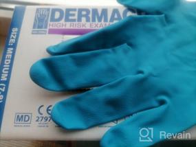 img 12 attached to 🧤 WRP Dermagrip High Risk Examination Gloves - 25 Pairs, Size M, Blue Color