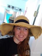 img 1 attached to Funky Junque Women'S Embroidered Beach Floppy Sun Hat With UPF 50 Protection review by Patricia Davis