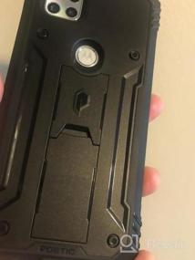 img 5 attached to Shockproof Protective Case For Motorola Moto One 5G Ace (2021) - Poetic Revolution Series With Kickstand & Built-In Screen Protector.