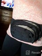 img 1 attached to Stylish Unisex Fanny Pack For Outdoors, Travel, Workouts - Large Waist & Hip Bag With Adjustable Strap In Light Grey-Blue Color By DAITET review by Michael Wehrman