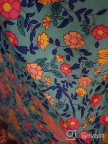 img 7 attached to ТЕМОФОН Женское летнее бохемское платье в цветочном принте с короткими рукавами, размеры S-2XL