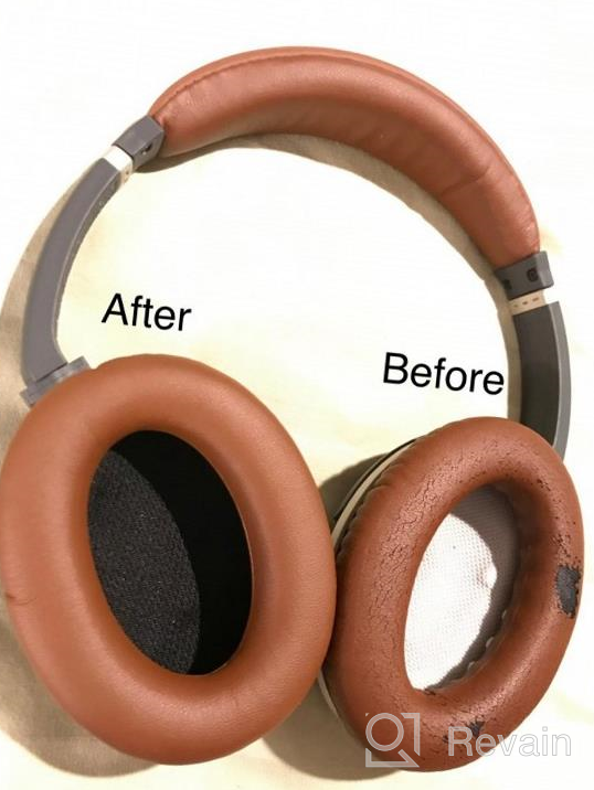 img 1 attached to Upgrade Your Listening Experience With Black Replacement Ear-Pads Cushions For Bose Headphones - Compatible With QC15, 25, 35, 2 & Others review by Myrv Santamaria