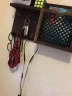 img 1 attached to Add Charm To Your Entryway With A Rustic Wooden Mail And Key Holder - Wall Mounted Organizer With Key Hooks And Mail Sorter In Dark Brown - Perfect Home Decor For Mudroom And Hallway review by Nick Nunez
