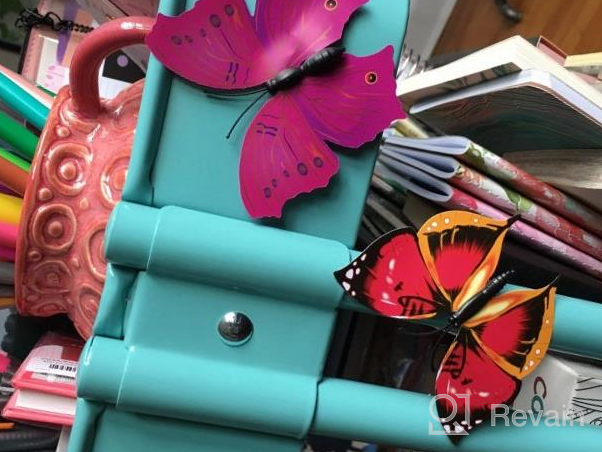 img 1 attached to 3D Colorful Butterfly Wall Stickers DIY Art Decor Crafts For Party Cosplay Wedding Offices Bedroom Room Magnets Glue SmartWallStation 84 PCS Set review by Jason Hood