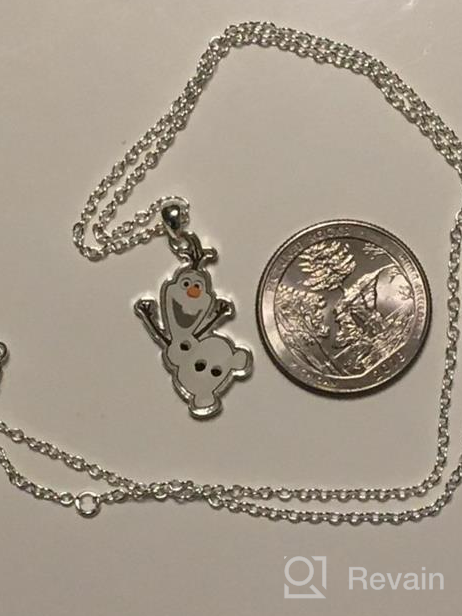 img 1 attached to ❄️ Disney Frozen Silver Plated Blue Snowflake Pendant Necklace with 18-Inch Chain review by Geoff Yates