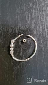 img 6 attached to Избавьтесь от беспокойства с кольцом LOVECOM из стерлингового серебра 925 пробы - идеальное кольцо-спиннер для снятия стресса для женщин и мужчин